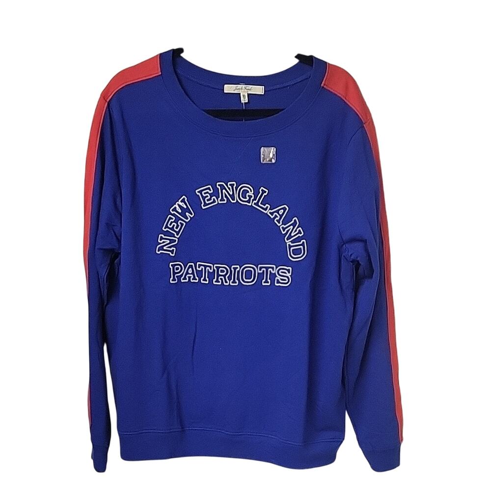 NFL New England Patriots Blue Red White Lightweight Sweatshirt Size XXL NEW